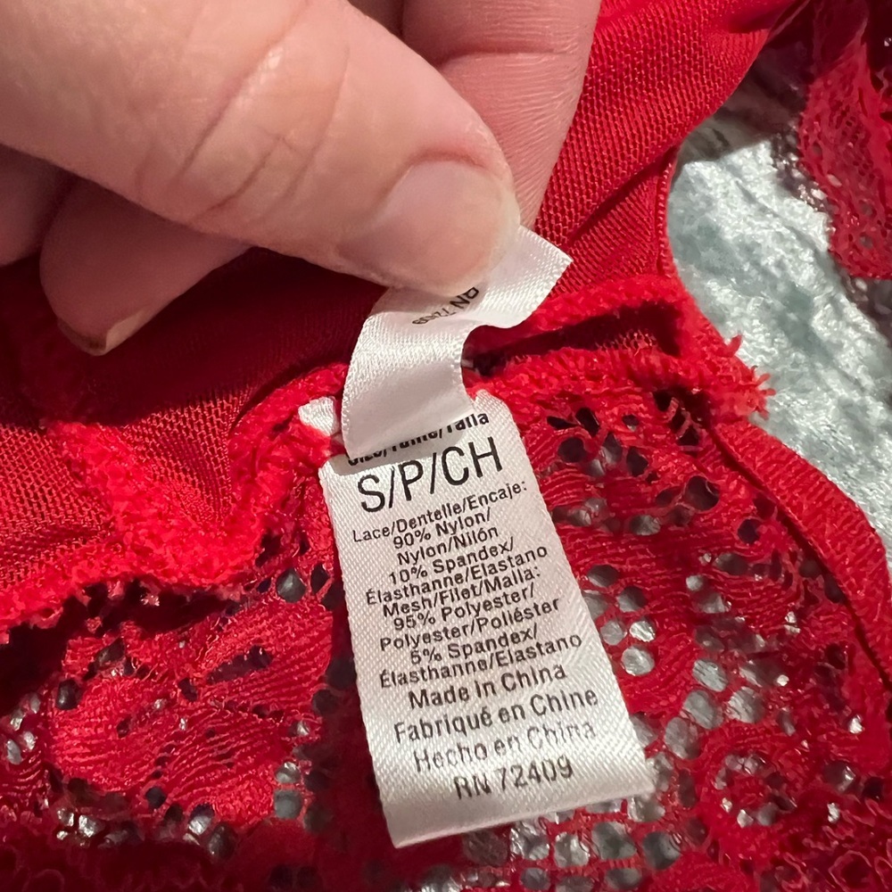 Sophie B. Scarlet Lace Bodysuit - Picture 10 of 10